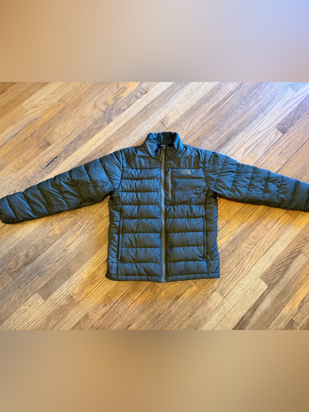 The North Face Men's Dark Green Quilted Puffer Jacket